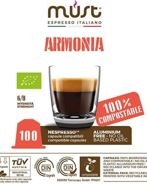 Harmony Blend - 100% Biodegradable Organic Certified Nespresso Compatible