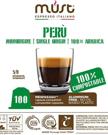 Single Origin - PERU Blend - 100% Biodegradable Nespresso Compatible
